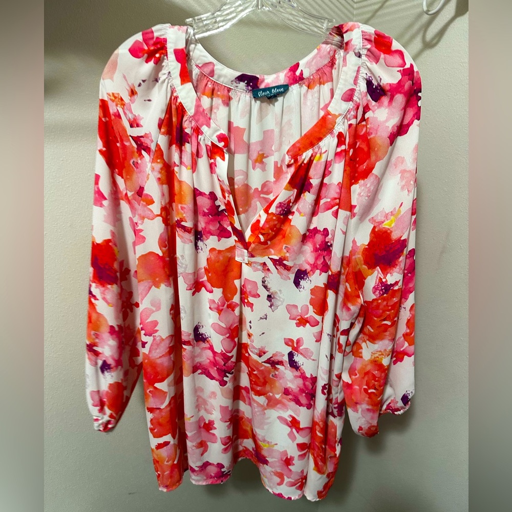 3X Women’s Multi-Color Blouse